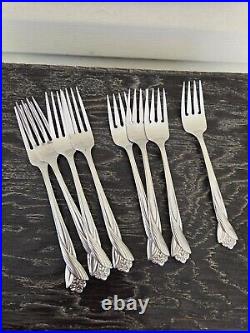 Oneida Katrina Stainless Steel Flatware partial Set with original chest, 52 pcs