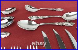 Oneida LOUISIANA Community Stainless Flatware 20Pcs Forks Spoons Steak Knives+