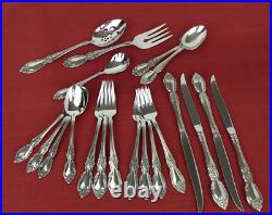 Oneida LOUISIANA Community Stainless Flatware 20Pcs Forks Spoons Steak Knives+