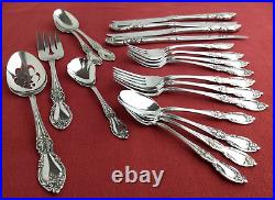 Oneida LOUISIANA Community Stainless Flatware 20Pcs Forks Spoons Steak Knives+