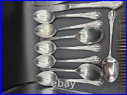 Oneida LTD 1881 Rogers BITTERSWEET REPOSE Stainless Flatware 39 Piece Set