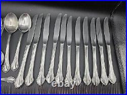 Oneida LTD 1881 Rogers BITTERSWEET REPOSE Stainless Flatware 39 Piece Set