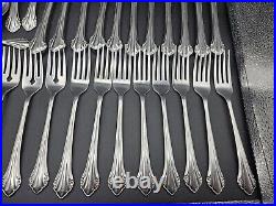 Oneida LTD 1881 Rogers BITTERSWEET REPOSE Stainless Flatware 39 Piece Set