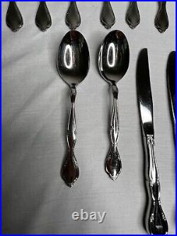 Oneida Lakewood / Tuxedo Glossy Stainless Flatware Set of 145 pcs