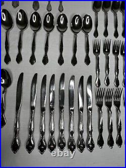 Oneida Lakewood / Tuxedo Glossy Stainless Flatware Set of 145 pcs