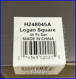 Oneida Logan Square Flatware, 45pcs Set, Serves 8 New In Box