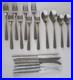 Oneida Lola Stainless Forks Spoons Knives textured dots black accents 18 Pieces