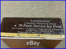 Oneida Louisiana Community stainless flatware 20 pieces