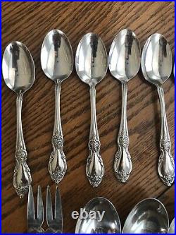 Oneida Louisiana Community stainless flatware 52 pieces Serving Spoons Forks