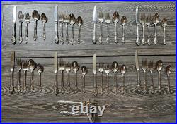 Oneida Louisiana Stainless Flatware Set 42 Pc Service For 8 Vtg USA Canada Oneida Louisiana Stainless Flatware Set 42 Pc Service For 8 Vtg USA Canada