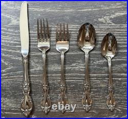 Oneida Louisiana Stainless Flatware Set 42 Pc Service For 8 Vtg USA Canada