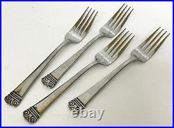 Oneida MELODIA Stainless Steel Lot of 4 x DINNER FORKS Flatware Good Condition