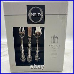 Oneida MICHELANGELO 20 piece set Service for of 4 Stainless Flatware NEW