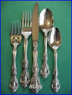 Oneida MICHELANGELO Stainless Flatware 60 Piece Service for 12 with 6 Serving
