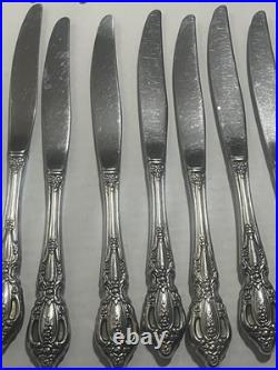 Oneida MONTE CARLO Deluxe Stainless Flatware Lot Of 50 Pieces