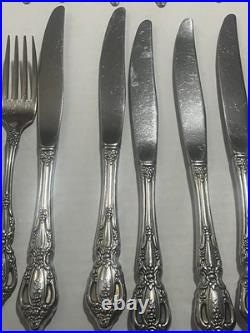 Oneida MONTE CARLO Deluxe Stainless Flatware Lot Of 50 Pieces