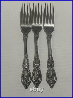 Oneida MONTE CARLO Deluxe Stainless Flatware Lot Of 50 Pieces