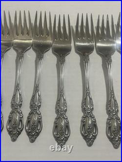 Oneida MONTE CARLO Deluxe Stainless Flatware Lot Of 50 Pieces