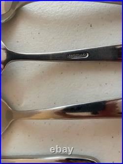 Oneida MOONCREST Stainless Lot of 40 Pcs Glossy Flatware Spoon Fork Knife