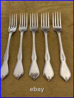Oneida MORNING BLOSSOM (5) Dinner Fork 7 1/4 Stainless Flatware