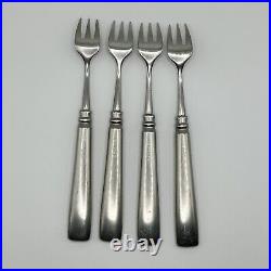 Oneida MOTIF Cocktail Seafood Fork Satin Cube Mark Stainless Flatware 6 1/4 inch