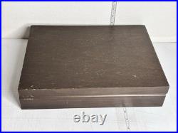 Oneida Mansion Hall Distinction Deluxe Stainless Flatware 67 Pc Set Wood Chest