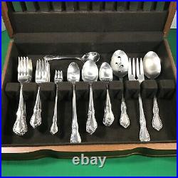 Oneida Mansion Hall Stainless Flatware Full Set Service for 12 +Hostess Complete