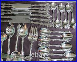 Oneida Michaelanglo Stainless Flatware Service for 12 Plus 6 Serving Piece