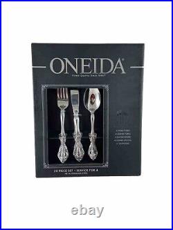 Oneida Michelangelo 20-Piece Flatware Set Service for 4 18/10 Stainless Steel