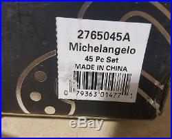 Oneida Michelangelo 45 Piece Stainless Flatware Utensil Set