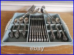 Oneida Michelangelo 52 piece Set Service for of 8 Oneida Stainless Flatware VTG