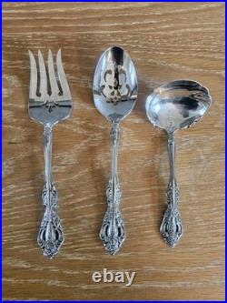 Oneida Michelangelo 52 piece Set Service for of 8 Oneida Stainless Flatware VTG