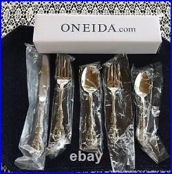 Oneida Michelangelo (8) 5 Pc Place Setting (40 Pc) Flatware-silverware-stainless