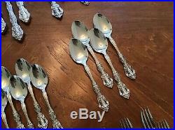 Oneida Michelangelo Cube Stainless Flatware Lot 60 Pieces Dinner Forks Spoon +++
