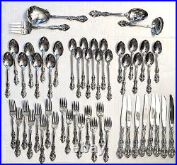 Oneida Michelangelo Cube Stainless Steel Flatware Lot Set 51 Pieces Lot EUC