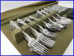 Oneida Michelangelo Heriloom Stainless Service for 11 55PC Flatware Place Set