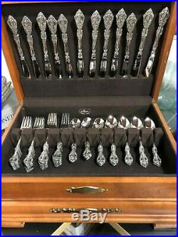 Oneida Michelangelo Stainless Flatware/12 Pl. Settings/4serving Pices Cube Mark