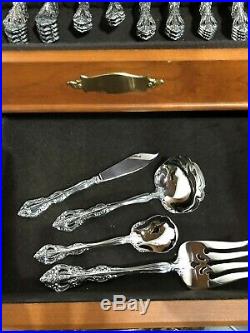 Oneida Michelangelo Stainless Flatware/12 Pl. Settings/4serving Pices Cube Mark