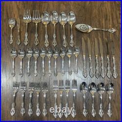 Oneida Michelangelo Stainless Steel Flatware Lot Set Of 38 Serving
