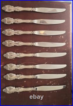 Oneida Michelangelo Sterling Silver 32 Pc Flatware Set Service For 8