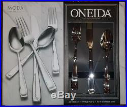 Oneida Moda 65 Piece Fine Flatware Set, Service for 12 18/10 Stainless Steel
