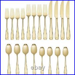 Oneida Moda Champagne Satin 20-Piece Flatware Set