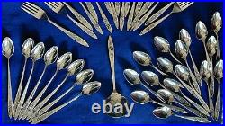 Oneida My Rose Community Stainless Flatware Lot 63 pcs Spoons Forks Knives