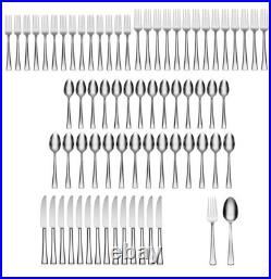 Oneida Noble 72 pc Flatware Set Serv for 14 incl Serving pieces New