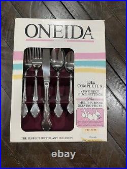 Oneida Northland Glissade 45 Piece Complete Service For 8 Stainless Flatware NIB