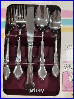 Oneida Northland Glissade 45 Piece Complete Service For 8 Stainless Flatware NIB