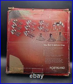 Oneida Northland MUSETTE OHSMUS Stainless Flatware 70 piece NEW OLD STOCK LOOK