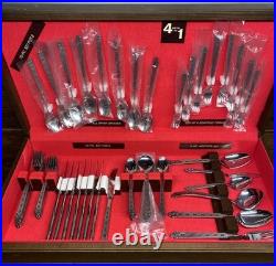 Oneida Northland San Francisco Stainless Flatware 70pc Service 8 Chest