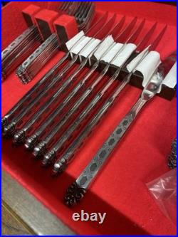 Oneida Northland San Francisco Stainless Flatware 70pc Service 8 Chest