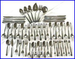 Oneida Northland San Francisco Stainless Flatware Set 59 Pc Japan Black